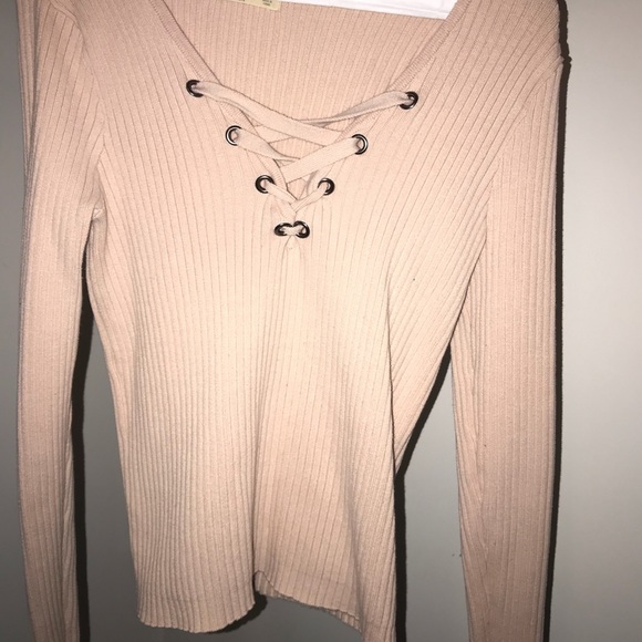 Hollister Lace-Up Sweater - Picture 2 of 3